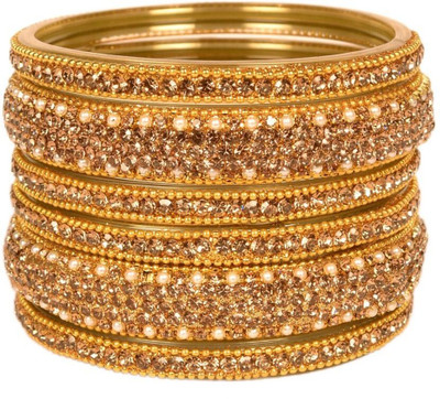 MEETAMOO Glass Bangle Set(Pack of 6)