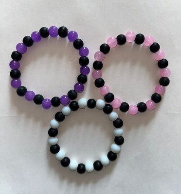 DIVINE SOUVENIRS Crystal Beads Bracelet Set(Pack of 3)