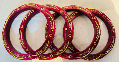 DUAA FASHIONS Lac Bangle Set(Pack of 4)