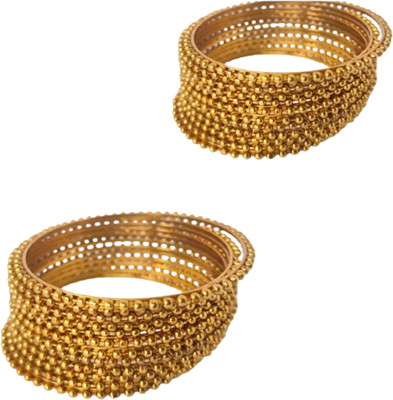 V FASHION JEWELLERY Alloy Gold-plated Bangle Set(Pack of 24)