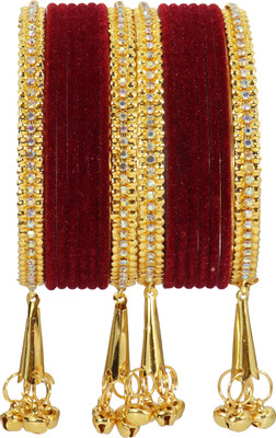 NMII Metal Zircon Bangle Set(Pack of 16)