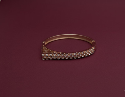 Bazario Alloy Rhinestone Gold-plated Bracelet