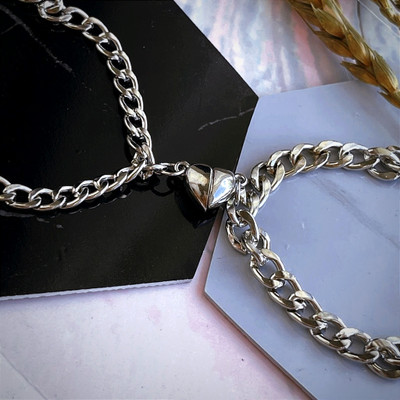 ruby collection Brass Sterling Silver Bracelet Set(Pack of 2)