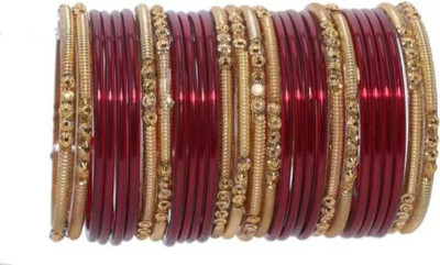 RADHA MOHAN EMPIRE Glass Bangle Set(Pack of 28)