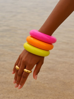 TAG-7 Resin Bangle(Pack of 3)