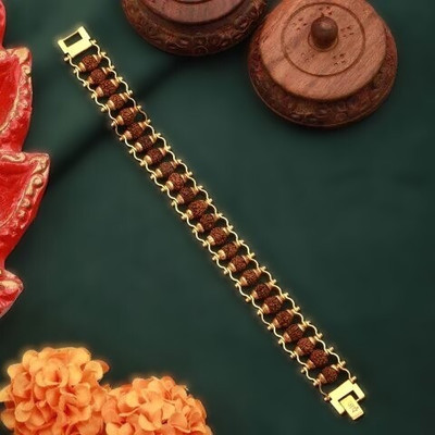 Mayblitz Rudraksha Gold-plated Bracelet