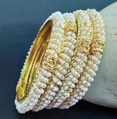 Misba Premium Collections Brass Bangle Set(Pack of 4)