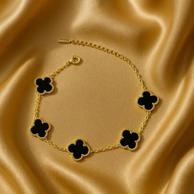 pure beatue Alloy, Stainless Steel Cubic Zirconia Gold-plated Bracelet