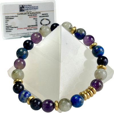 Shivkosha Lapiz Lazuli, Amethyst Crystal Bracelet