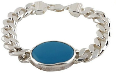 KUNDLI GEMS Stone Turquoise Silver Bracelet