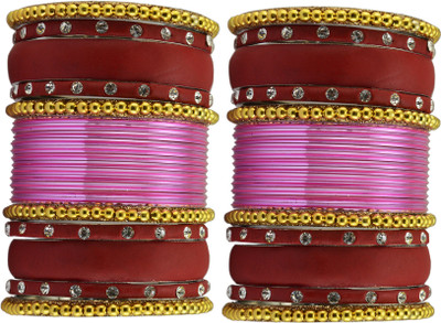maya fashion Brass Bangle Set