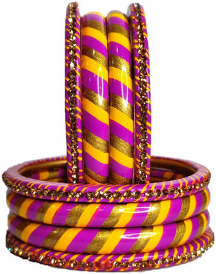 Anshi Creations Lac Bangle Set(Pack of 8)