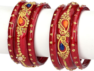 1st Time Glass Bangle Set(Pack of 6)