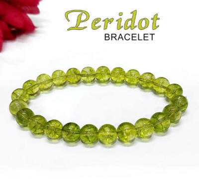 VIBESLE Crystal, Peridot Beads Charm Bracelet