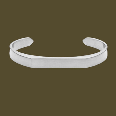 Ruhi Collection Stainless Steel Silver Cuff