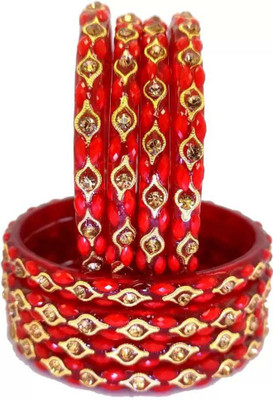 RADHA MOHAN EMPIRE Glass Bangle Set(Pack of 8)