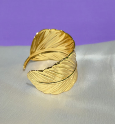 INDOART CREATION Alloy Gold-plated Cuff