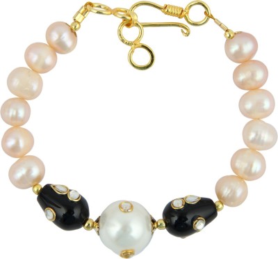 Pearlz Ocean Alloy Agate, Pearl Gold-plated Bracelet