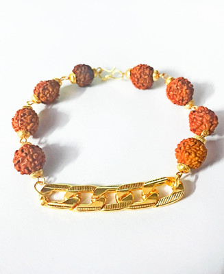 Jewelswonder Metal, Rudraksha Beads Bracelet
