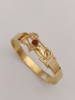 Laksh Alloy Agate Gold-plated Bracelet
