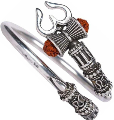 Spyroniix Reeal Treasuree Brass Beads Silver Kada