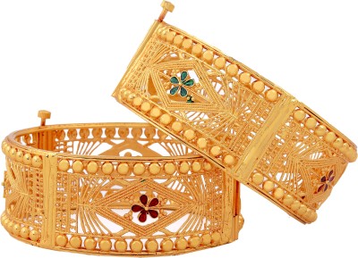 SHIV FASHION Brass Gold-plated Bangle(Pack of 2)