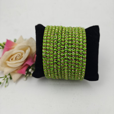 navika bangles Glass Bangle Set(Pack of 12)