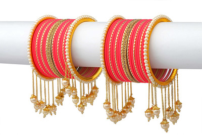 Rijoli Metal Zircon Gold-plated Bangle Set(Pack of 42)