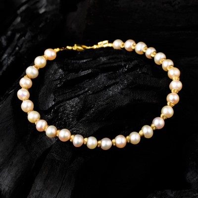 Pearlz Ocean Alloy Pearl Gold-plated Bracelet