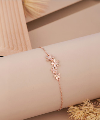 GC PREMIUM JEWELLERY Brass Cubic Zirconia Gold-plated Bracelet