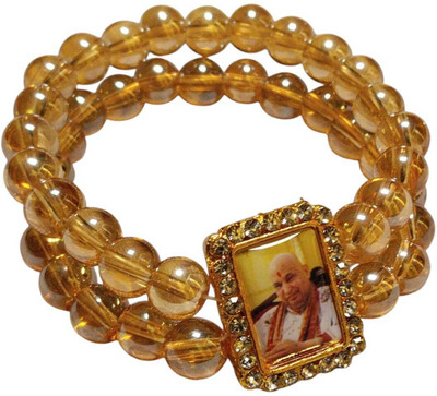 SSUNIQ Mother of Pearl, Crystal Beads Enamel Charm Bracelet