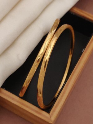 TSF Jewellery Copper Gold-plated Bangle(Pack of 2)