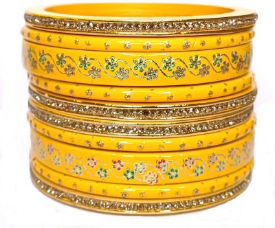 Anshi Creations Lac Bangle Set(Pack of 10)