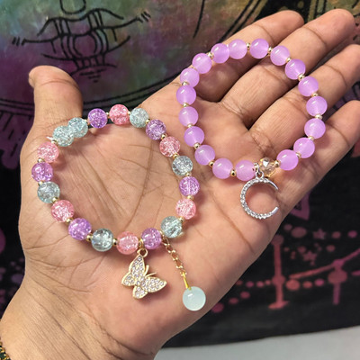 FashionLobby Glass Bracelet Set(Pack of 2)