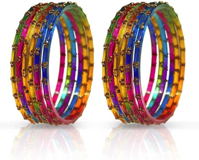 MADHAV ENTERPRISES Glass Bangle Set(Pack of 10)