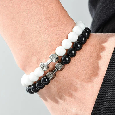 SBSONSCREATION Alloy Agate Bracelet(Pack of 2)