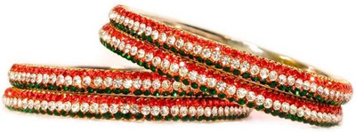 HouseOfCommon Brass Bangle Set(Pack of 4)