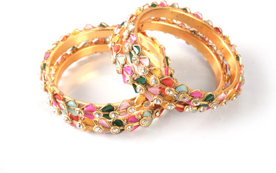 Oak Alloy Brass Bangle(Pack of 4)