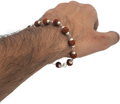 JangraBro Brass, Alloy Beads Silver Bracelet