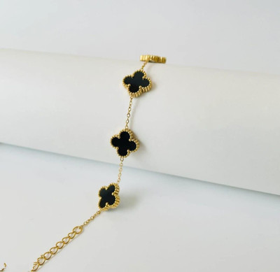 RADIANT RUBY Stainless Steel Gold-plated Bracelet