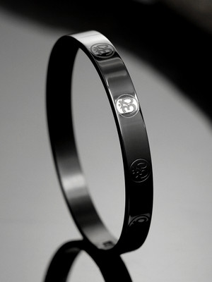 Roadster Stainless Steel Rhodium Bracelet