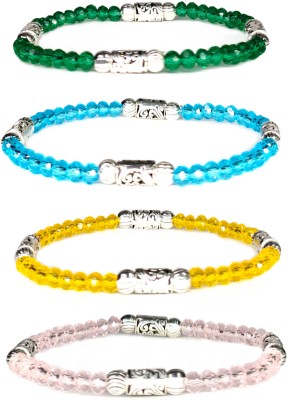 Daivya Wellness Stone, Crystal Beads Bracelet Set(Pack of 4)