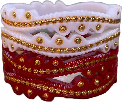 Simi Enterprise Plastic Gold-plated Shakha Pola(Pack of 4)