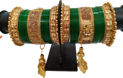 Bold Looks Plastic, Alloy Gold-plated Chudas(Pack of 26)