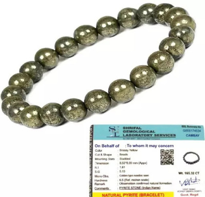 MIRAN AGATE Pyrite Crystal Bracelet