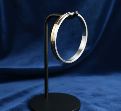 Vinayak Stainless Steel Gold-plated, Silver Coated Kada