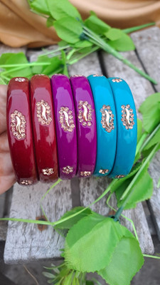 rcl Lac Beads Gold-plated Bangle(Pack of 6)