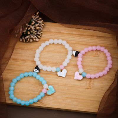 Jeps Crystal Beads, Crystal Bracelet(Pack of 3)