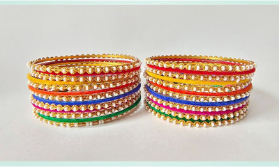 Ornafash Metal Bangle Set(Pack of 2)