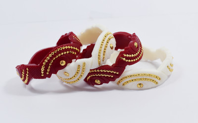 PSYCHFLORE Plastic Gold-plated Bangle Set(Pack of 4)